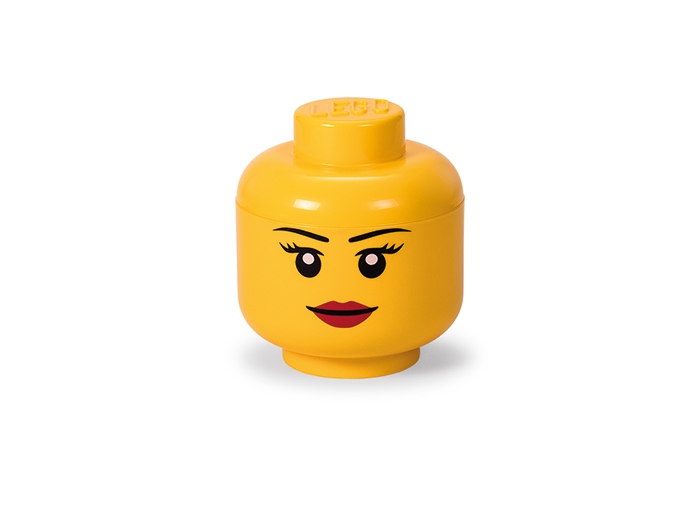 LEGO. Cutie depozitare S cap minifigurina fata