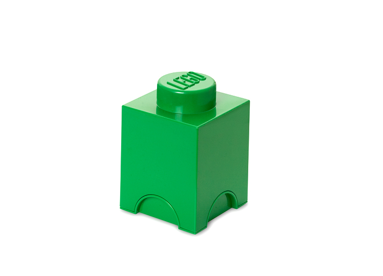 LEGO. Cutie depozitare verde inchis