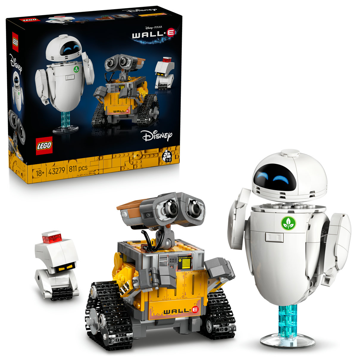 LEGO. Disney Pixar WALL-E and EVE