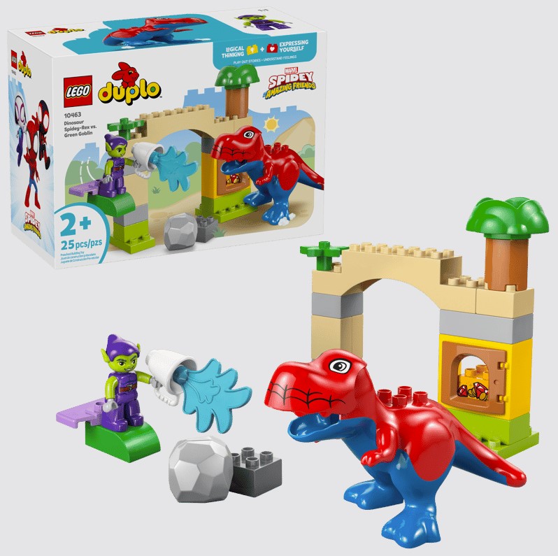 LEGO Duplo. Dinozaurul Spidey Rex vs Green Goblin