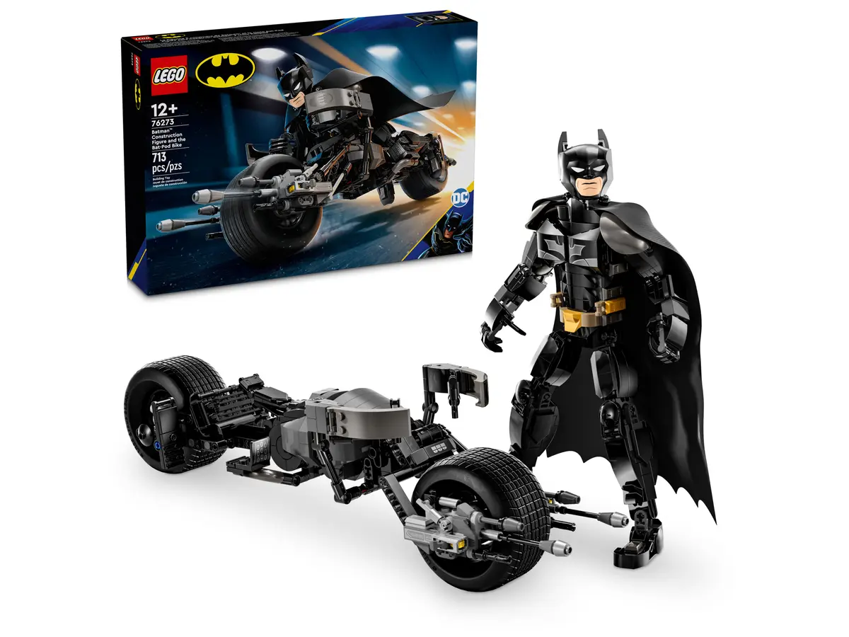 LEGO. Figurina de constructie Batman si motocicleta Bat - Pod