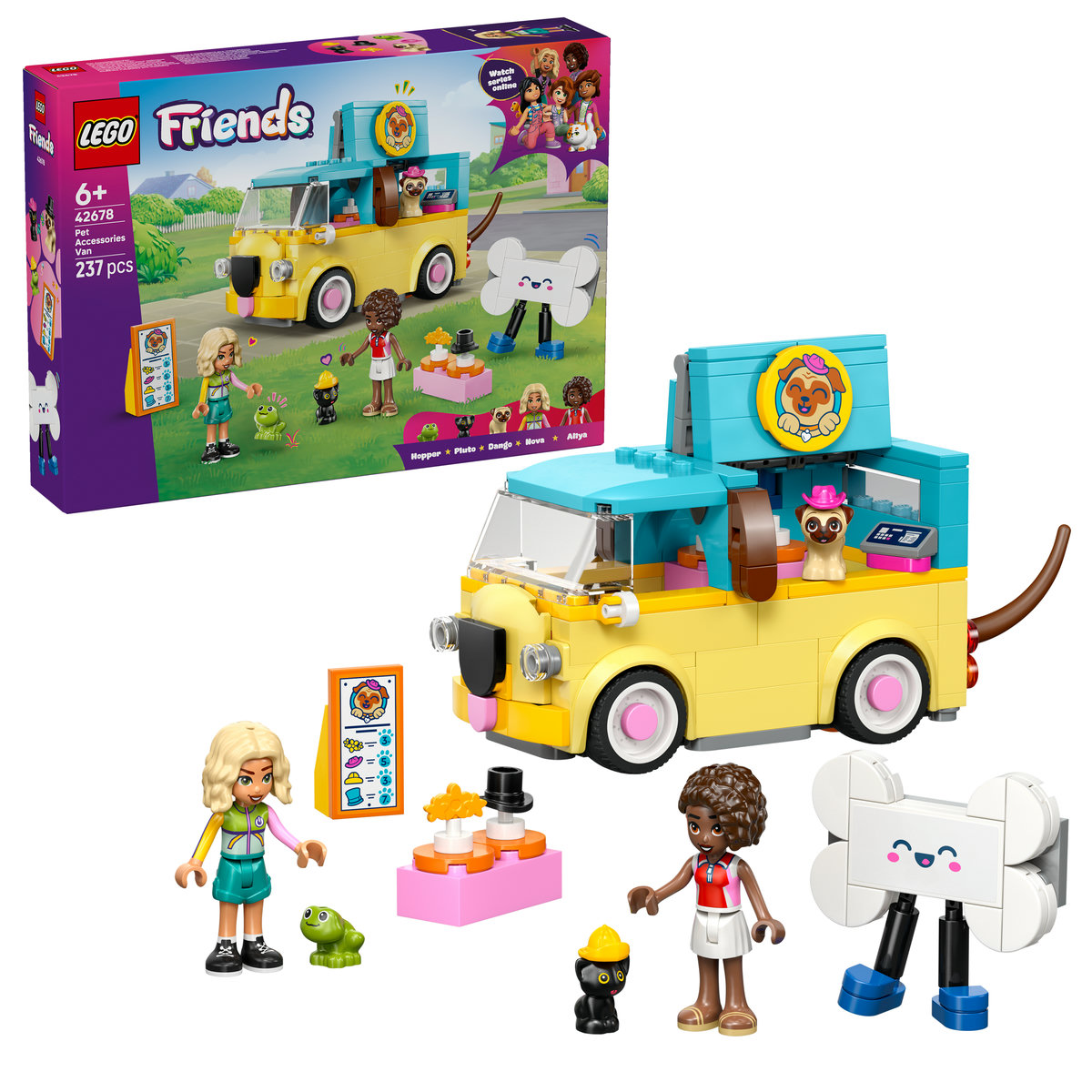 LEGO Friends. Furgoneta cu accesorii pentru animale de companie