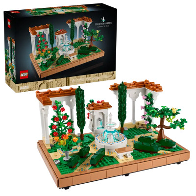 LEGO. Gradina cu fantana - decor si joaca creativa