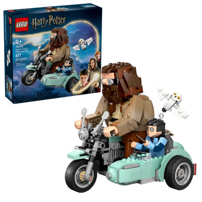 LEGO. Hagrid si Harry pe motocicleta - aventura magica de joaca