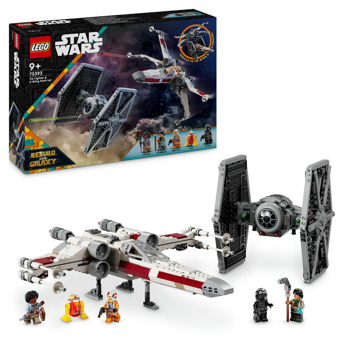 LEGO. Hibrid TIE Fighter si X-Wing