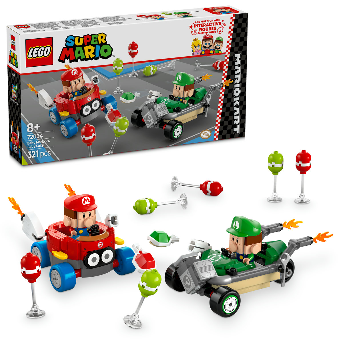 LEGO. Mario Kart - Baby Mario si Baby Luigi