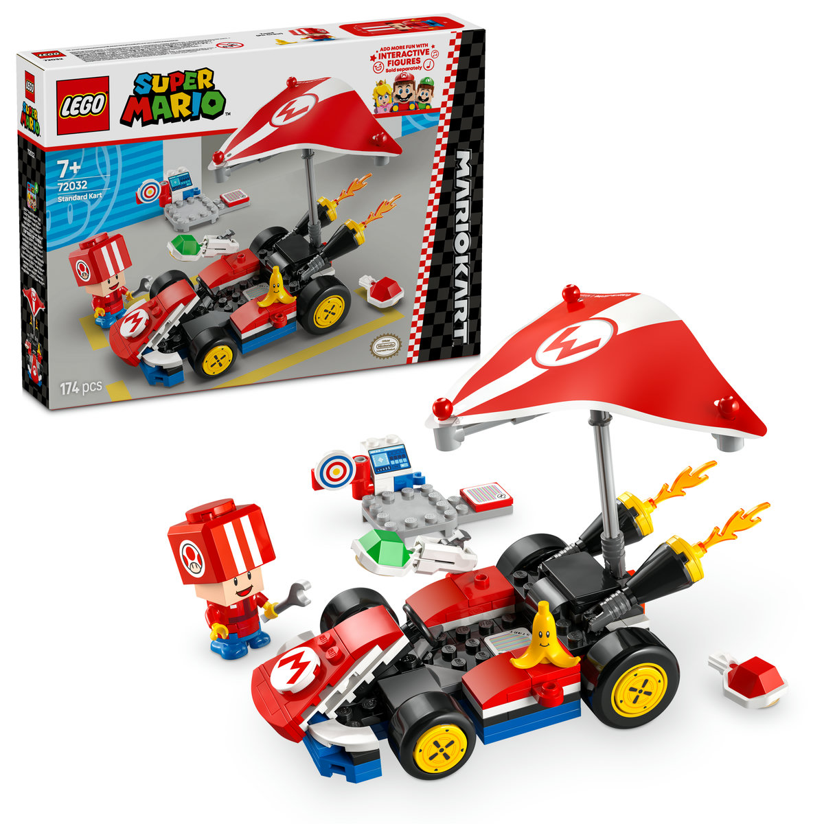 LEGO. Mario Kart Standard Kart - distractie in cursa LEGO