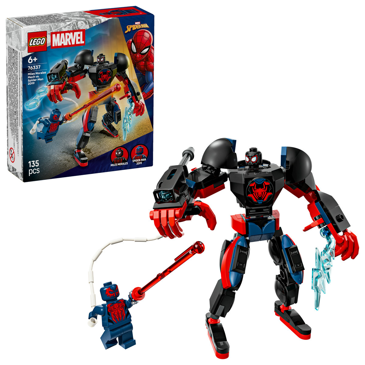 LEGO Marvel. Robotul lui Miles Morales vs Omul Paianjen 2099