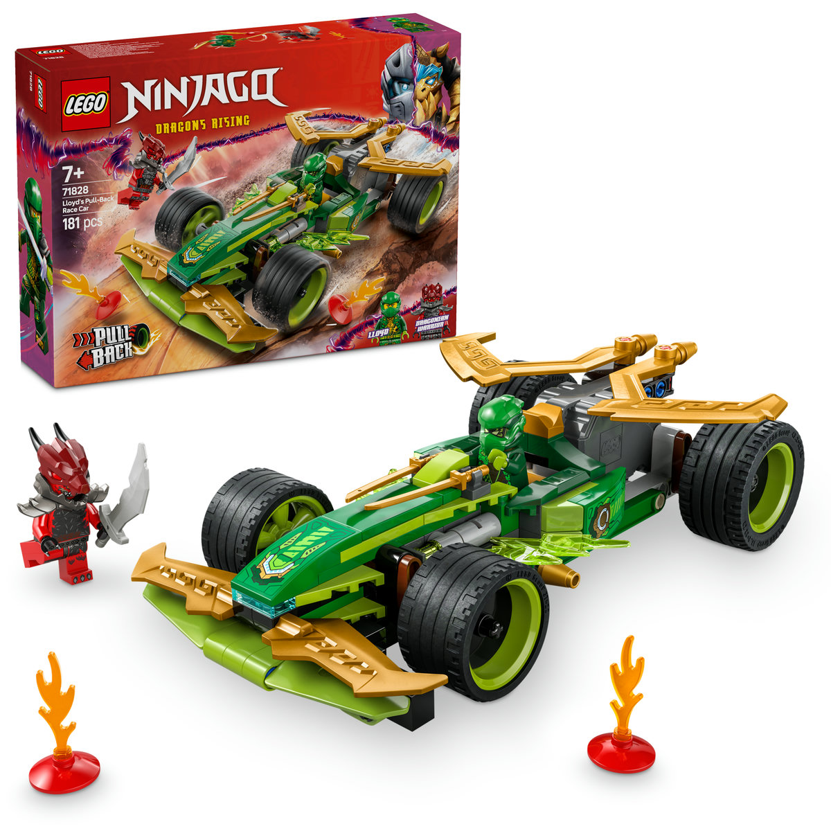 LEGO. Masina de curse pull-back a lui Lloyd