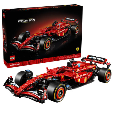 LEGO. Masina F1 Ferrari SF 24 - viteza si cursa legendara