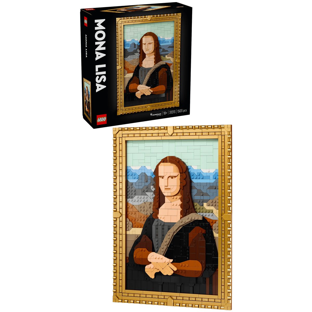 LEGO. Mona Lisa cu 1050 piese pentru constructie si expunere artistica