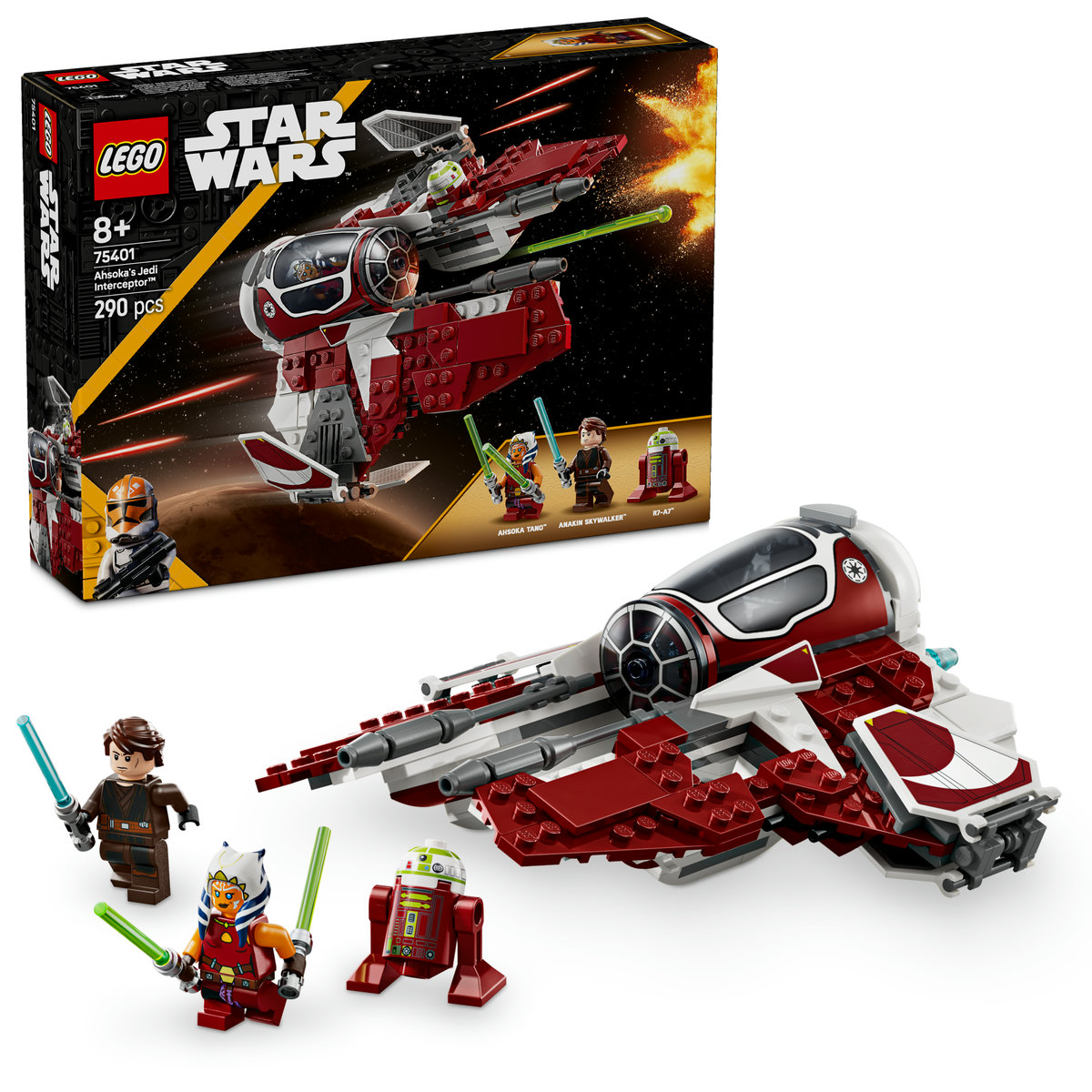 LEGO. Nava interceptor Jedi a lui Ahsoka - actiune si aventura spatiala