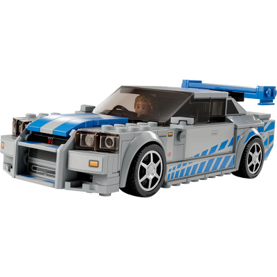 LEGO. Nissan Skyline GT-R R34 Fast & Furious cu 771 piese pentru constructie si expunere
