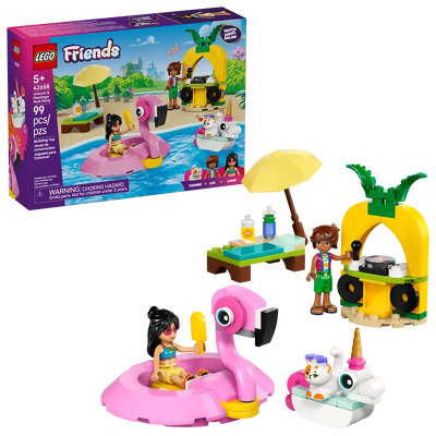 LEGO. Petrecere la piscina cu unicornul si flamingo – distractie pentru copii si joaca creativa