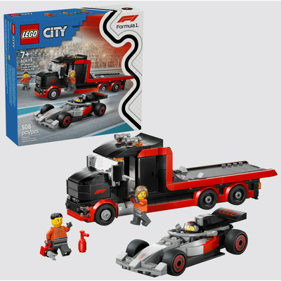 LEGO Speed Champions. Camion de prezentare F1 cu masina de curse Audi F1