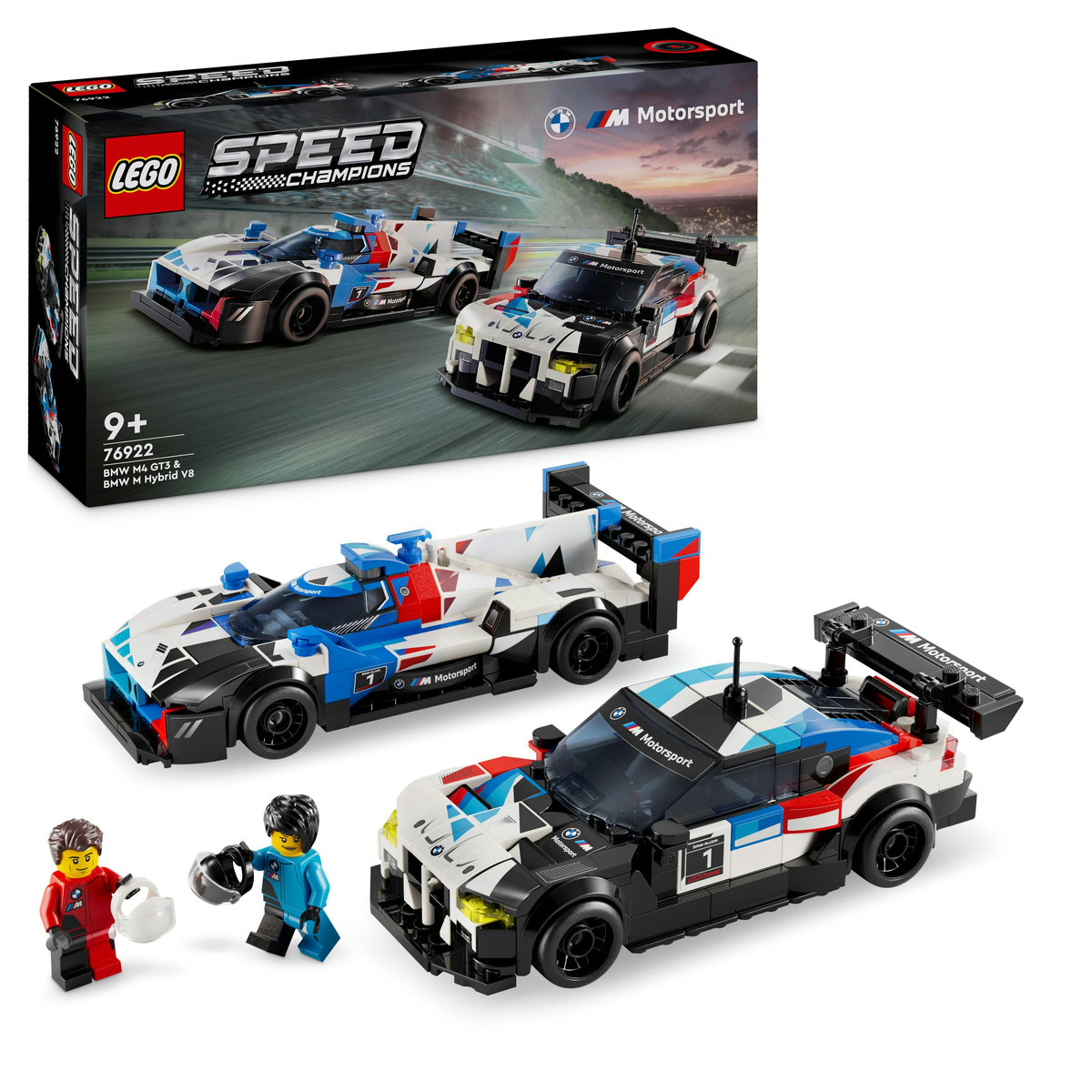 LEGO SPEED. Set masini BMW de curse BMW M4 GT3 si BMW M Hybrid V8