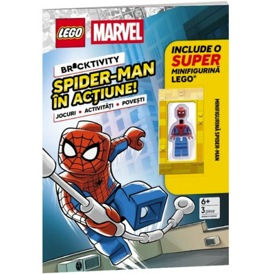 LEGO Spider-man in actiune. Activitati cu abtibilduri