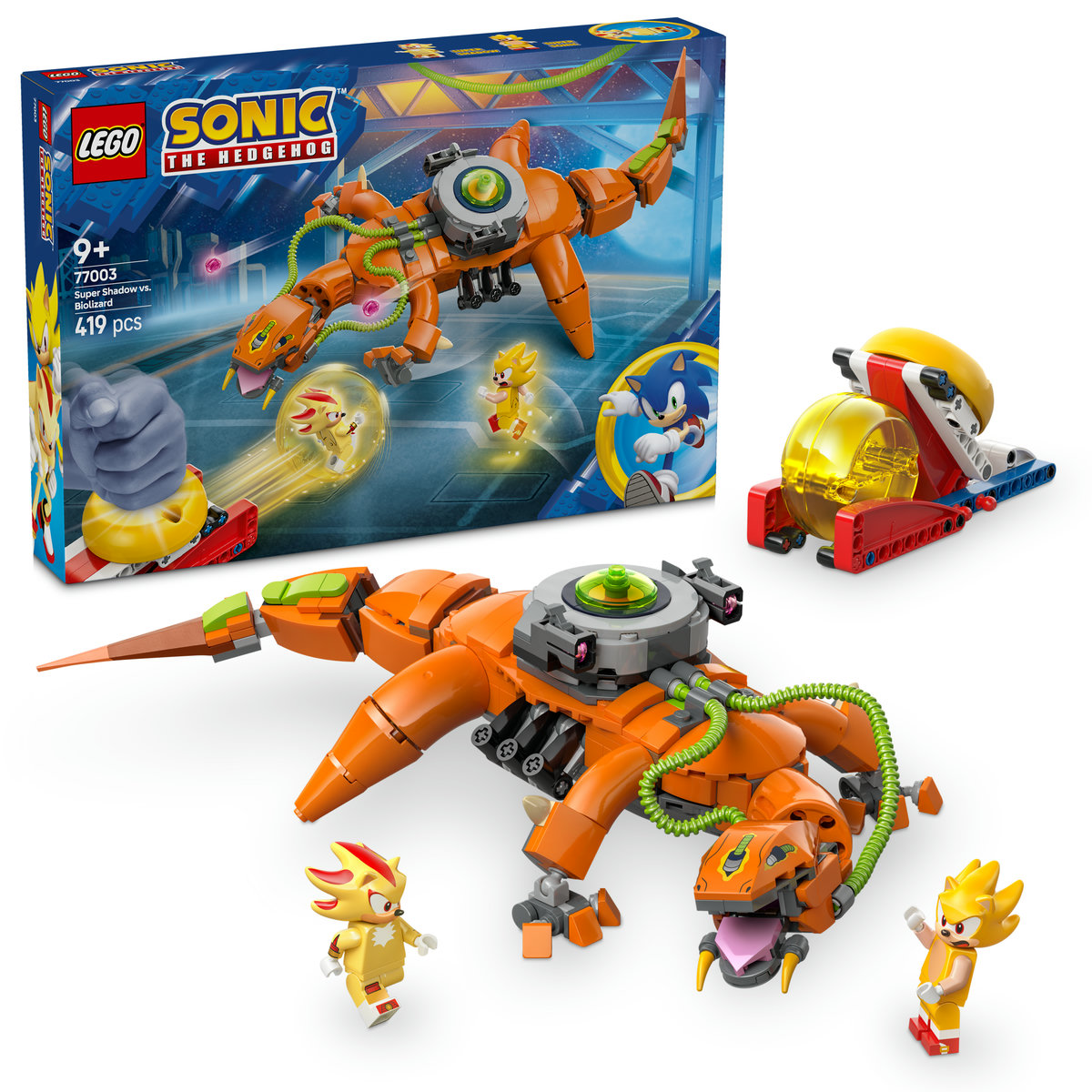 LEGO. Super Shadow vs Biolizard - confruntare actiune supereroi
