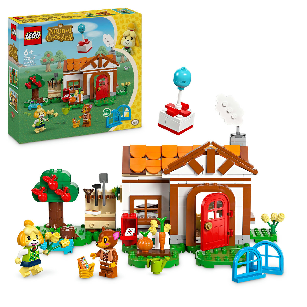 LEGO. Vizita lui Isabelle cu 150 piese pentru joaca creativa si interactiune