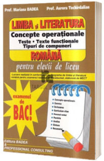 Limba si literatura romana - Concepte operationale