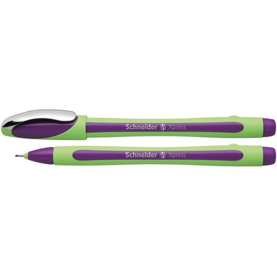 Liner Schneider Xpress, rubber grip, varf fetru 0.8mm - violet