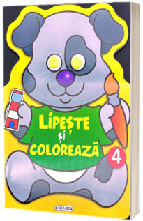 Lipeste si coloreaza, contine abtibilduri. Numarul 4