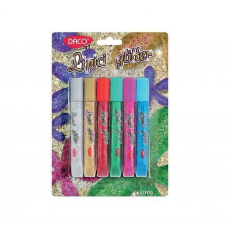 Lipici glitter set 6 Daco