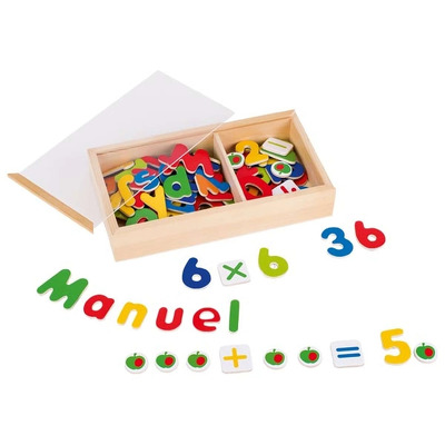 Litere si cifre magnetice set 89 piese
