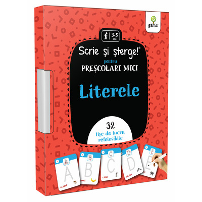 Literele - prescolari mici (Scrie si sterge!)