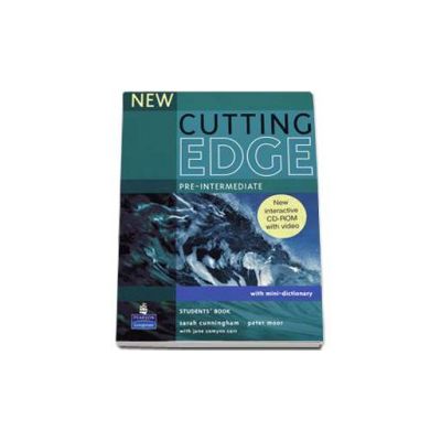 New Cutting Edge Pre-Intermediate Students Book with mini-dictionary and CD-Rom pack - Sarah Cunningham