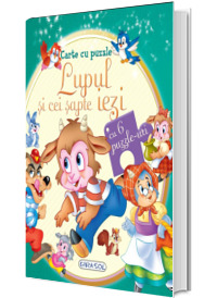 Lupul si cei sapte iezi. Carte cu 6 puzzle-uri