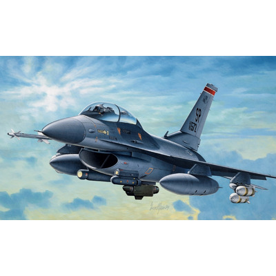 Macheta aeromodel de construit Avion F-16C/D Night Falcon