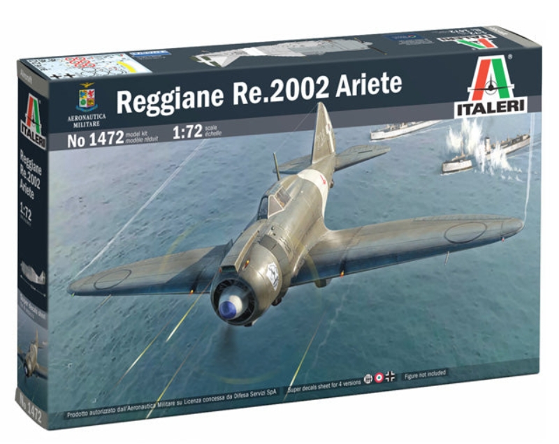 Macheta aeromodel de construit Avion Reggiane Re.2002 Ariete