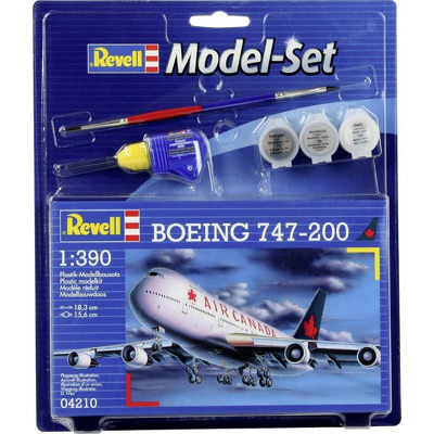 Macheta aeromodele de construit Revell Boeing 747-200 AIR CANADA cu accesori 1:390