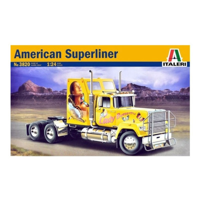 Macheta automodel de construit Camion si remorca American Superliner