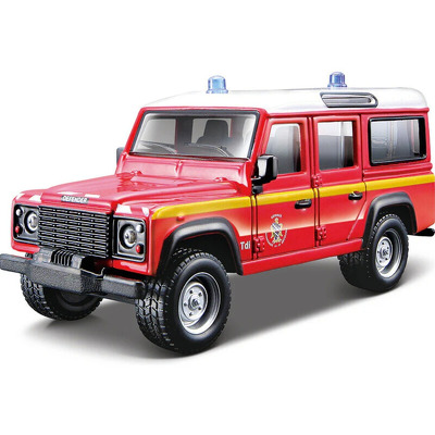 Macheta Bburago emergency vehicol jeep pompieri rosu
