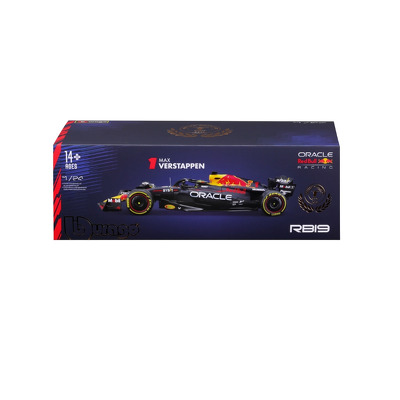 Macheta Bburago F1 cu casca  oracle Red Bull racing Rb19 Max Verstappen
