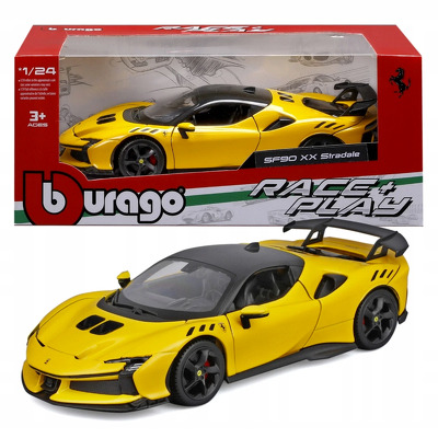 Macheta bburago ferrari sf90 xx stradale galben