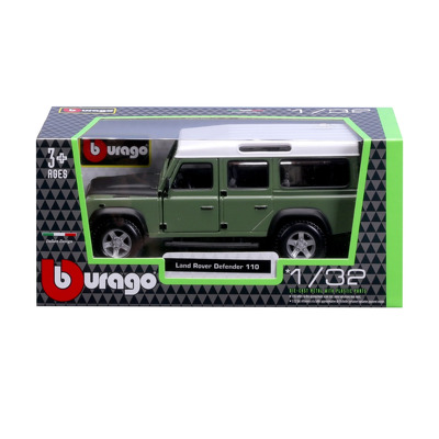 Macheta Bburago street fire Land Rover defender 110 verde
