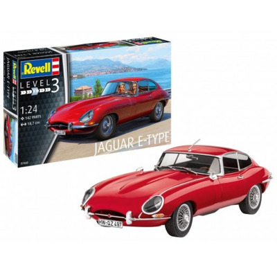 Macheta de asamblat masina Jaguar E-Type (Coupe)