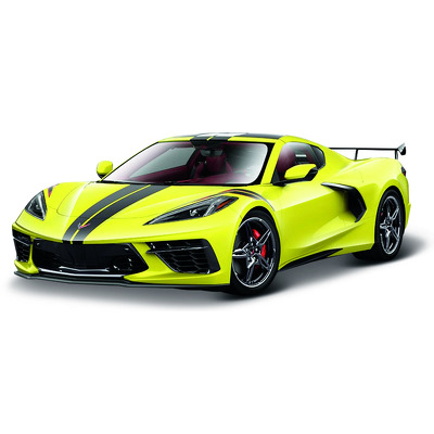 Macheta Masinuta Street Fire Chevrolet Corvette Stingray Coupe Galben Metalizat