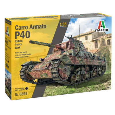 Macheta militara de construit Vehicul Carro Armato P40