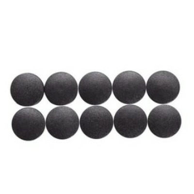 Magneti forma rotunda, D20mm, 0.30 kg forta, 10 buc/set, Solid - negru