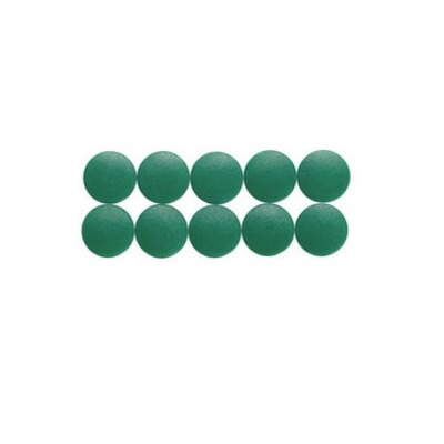 Magneti forma rotunda, D20mm, 0.30 kg forta, 10 buc/set, Solid - verde