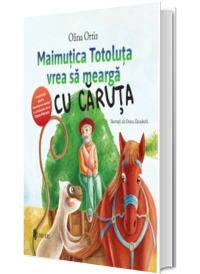 Maimutica Totoluta vrea sa mearga cu caruta