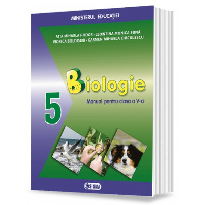 Manual de biologie, pentru clasa a V-a