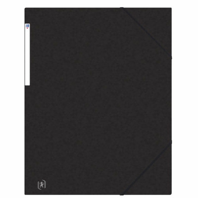 Mapa A3, carton MultiStrat 390g/mp, cu elastic pe colturi, Top File - negru