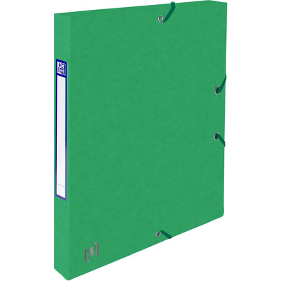 Mapa A4, carton MultiStrat 390g/mp, cu elastic, 25mm latime, Top File - verde