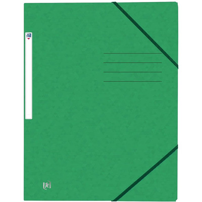 Mapa A4, carton MultiStrat 390g/mp, cu elastic, Top File - verde