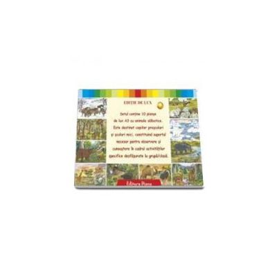 Mapa cu 10 planse  - Set planse animale salbatice (Editie de lux)